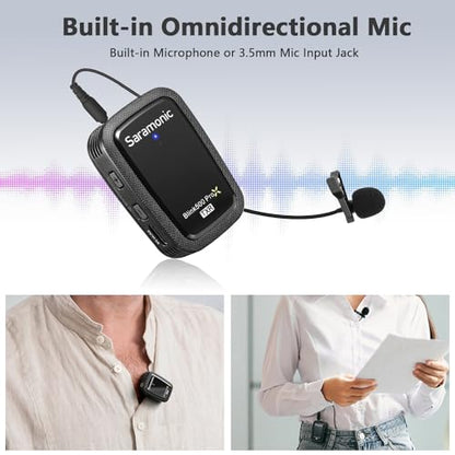 Saramonic Blink 500 Prox B2R 2-Person Wireless Clip-On Microphone System with On-Board Recording & Lavaliers
