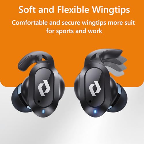 Bluetooth Earbuds Wireless Ear bud Wireless Stereo Bass Built in Microphone | Wireless Charging Case Waterproof Headphone 64H Playback LED Power Display for iPhone Android Phones Computer Sport Game Work