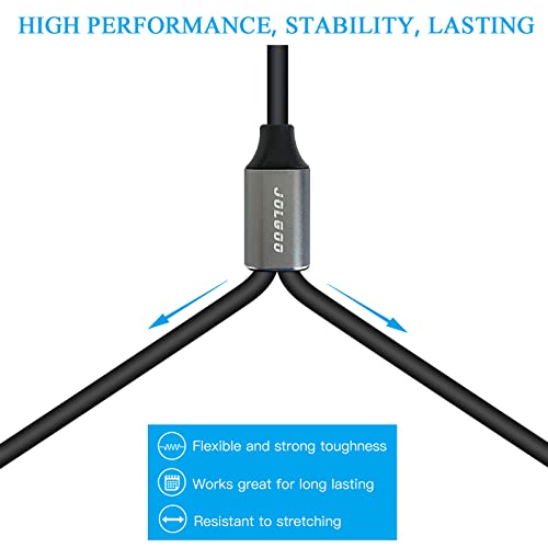 JOLGOO XLR Splitter - Female to Dual Male Y Cable, 1.6 Feet - size: 1.6 Feet, style: XLR Female to Dual XLR Male