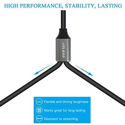 JOLGOO XLR Splitter Cable - Female to Dual Male Y Splitter Mic Cable, 1.6 Feet 2Pack - size: 1.6 Feet (2 Pack), style: XLR Female to Dual XLR Male