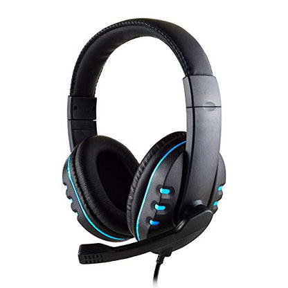 HHmei New Gaming Headset Voice Control Wired HI-FI Sound Quality for PS4 Black - PS4 Wired Headset Headset