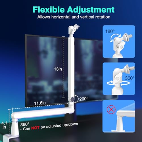 FIFINE Microphone Arm Kit, Low-Profile Boom Arm Mic Stand with Cable-Management & 10ft Balanced XLR Cable for Podcasting, Streaming & Recording-BM88W+L9W