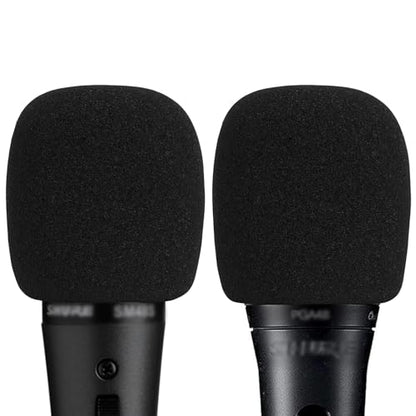 Musiin Microphone Foam Windscreen Compatible with SM48, SM86(Black 2 Pack)