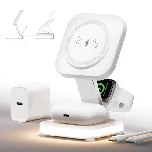 5-in-1 Magnetic Wireless Charging Stand for Apple MagSafe Charger