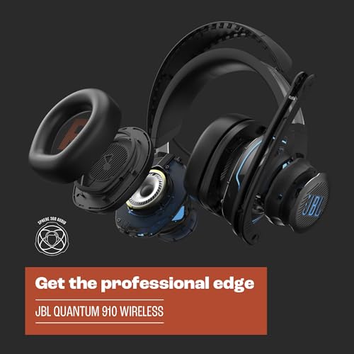 JBL Quantum 910X Wireless - Performance Gaming Headset - Black