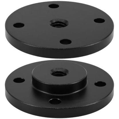 2 Set 1/4"-20 Thread Tripod Adapter Mount Plate, Aluminum Alloy Wall Mount Holder Adapter with Screw, for DSLR Camera, Action Cam, Monitor, Webcam, Tripod, Light Stand, Photography Accessories
