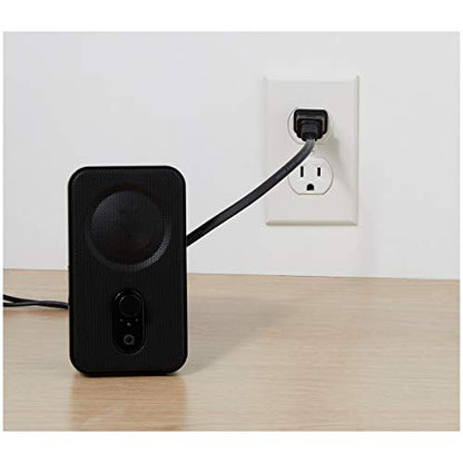 Amazon Basics AC-Powered Computer Speakers for Desktop or Laptop PC with Volume Control,Headphone Jack,Black (US Version),(Pack of 8) - size: 8-Pack, style: AC