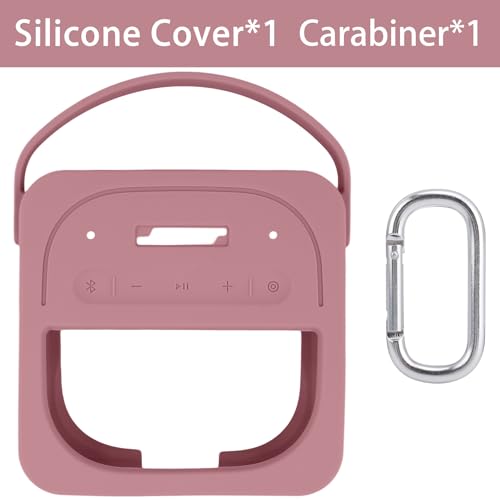 Silicone Cover for Bose SoundLink Micro 2nd Bluetooth Speaker | Scratch-resistant, Unhindered Sound, Silicone Construction, Portable Carrying Silicone Cover, Pink Silicone Cover - color: Pink Cover