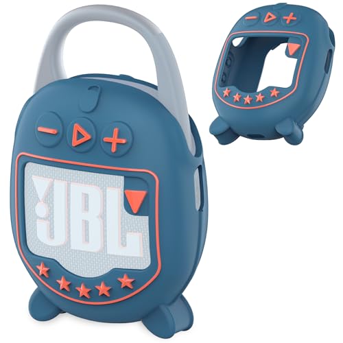 JCHPINE Silicone Cover Case for JBL Clip 5 Portable Bluetooth Speaker - color: Blue