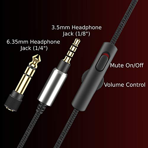 PHILIPS Over The Ear Studio Headphones for Recording Open Back Gaming Headset with Microphone Studio Monitor Headphones for PC DJ Music Piano Guitar with Detachable Mic and Audio Jack SHP9600MB - style: SHP9600MB|Performance Audio