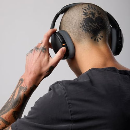 Skullcandy Crusher Evo Wireless Multi-Sensory Bass Headphones - Asphalt | Bluetooth, Noise Isolating Over-Ear Fit, 40 Hours Battery, Microphone, Working Out, Gym, Travel, Studying, Music - color: Asphalt