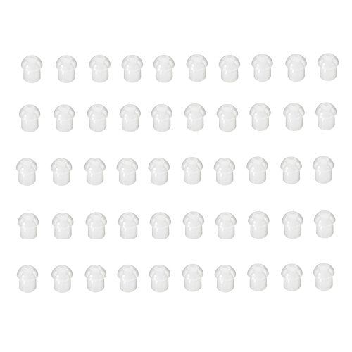 Replacement Mushroom EarTips Earbuds for Radio Acoustic Tube Style Earpieces (50 pcs) - style: 50 pcs