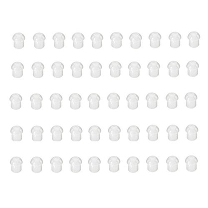 Replacement Mushroom EarTips Earbuds for Radio Acoustic Tube Style Earpieces (50 pcs) - style: 50 pcs