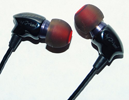 I-Kool Sound-101 Precision Noise Isolating Porcelain Cast Crisp Sound Earbud Style Earphones (Black Sapphire)