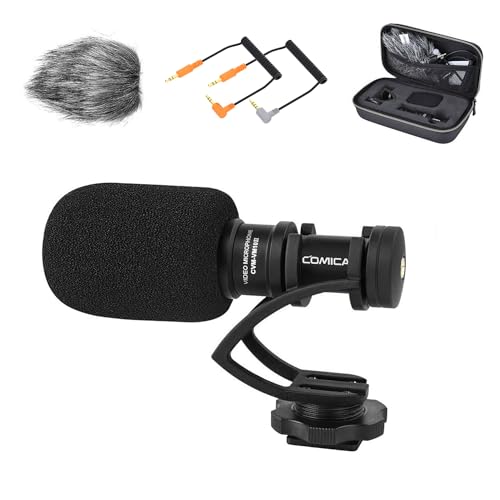 COMICA CVM-VM10II Universal Shotgun Microphone for Camera, iPhone, Android - color: Black