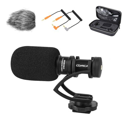 COMICA CVM-VM10II Universal Shotgun Microphone for Camera, iPhone, Android - color: Black