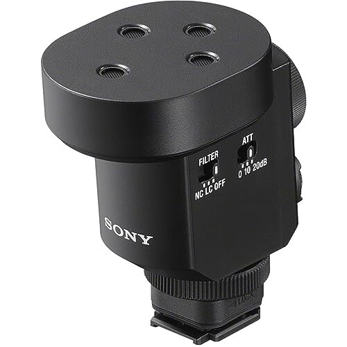 Sony Digital Shotgun Microphone ECM-M1,Black | Shoe support for battery-free & cable-free operation, Versatile selection of eight audio recording modes, Multi, Interface