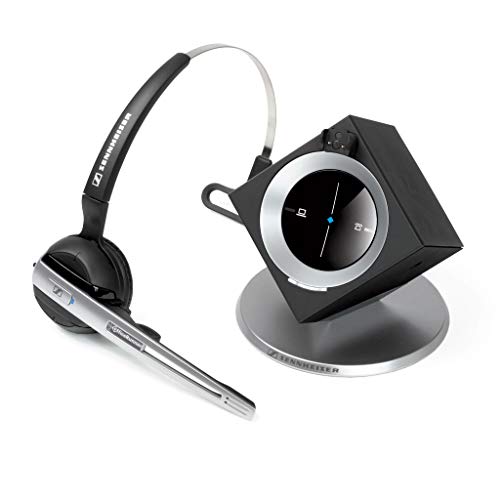 Sennheiser OfficeRunner Convertible Wireless Office Headset with Microphone - DECT 6.0 (Classic Silver) | Noise-canceling wireless headset for desk phone & computer - 3-in-1 convertible wear, DECT 6.0, 400 ft range, Zoom & Teams