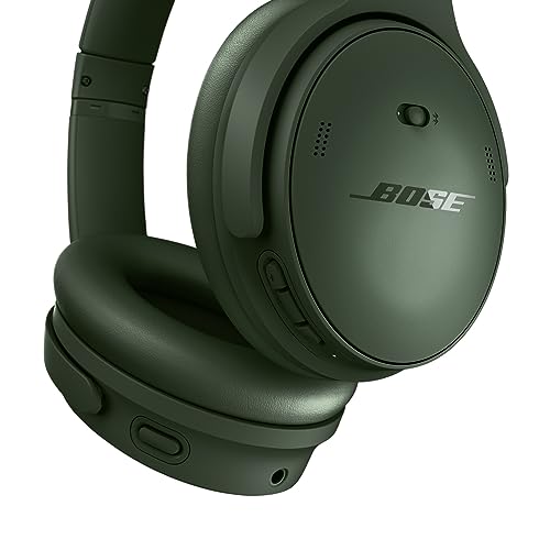 Bose QuietComfort Bluetooth Headphones, Wireless Headphones with Active Over Ear Noise Cancelling and Mic, Deep Bass, Up to 24 Hours of Playtime, Cypress Green - Limited Edition - color: Cypress Green