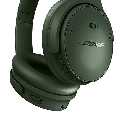 Bose QuietComfort Bluetooth Headphones, Wireless Headphones with Active Over Ear Noise Cancelling and Mic, Deep Bass, Up to 24 Hours of Playtime, Cypress Green - Limited Edition - color: Cypress Green
