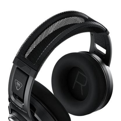 Turtle Beach Atlas Air Wireless Open-Back Headset for PC, PS5, PS4, Mobile | PlayStation, 24-Bit High-Fidelity Audio, Adjustable Mic, Rechargeable 50-Hr Battery, Memory Foam Cushions, Lightweight, Black