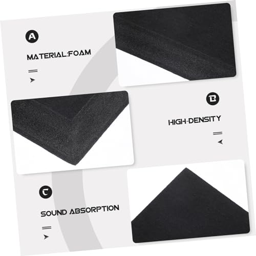 Hemoton Acoustic Isolation Pad for Speakers Soundproof Foam -Layer Design Noise Isolation Pad for Studio Monitors Enhanced Stability and Vibration Control