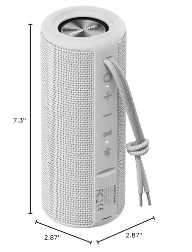 MIATONE Boombox Portable Bluetooth Speaker Wireless Outdoor Waterproof Speaker - Grey - color: Grey