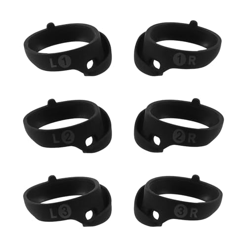 Replacement Ear Tips for Bose QuietComfort Ultra Earbuds 1/2nd Gen | Anti-Slip Silicone Wingtip Covers Eartip with Portable Storage Box (3 Pairs, Black, S/M/L)