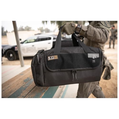 5.11 Tactical Range Ready Trainer Bag, Ammo Molle Duffle, Secure EDC Pack | Style 56567ABR, Range Bag with Shoulder Strap, Padded Compartments, EDC Training Storage, Durable - color: Black