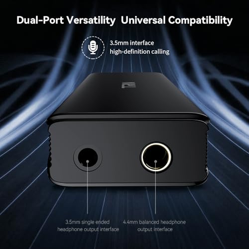 Fanmusic TRN Wave QCC3095 + Dual CS43198 Portable DAC/AMP Supports Bluetooth 6.0 Decoder Earphone Amplifier 4.4mm/3.5mm Type-C USB