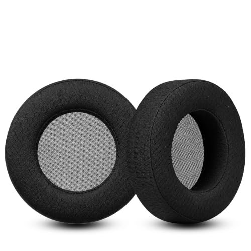 Replacement Ear Pads for AKG K701, K702, Q701, Q702, K601, K612, K712 Headphones, Soft Mesh Fabric Earpads Cushions with Memory Foam, 1 Pair-Black - color: Black