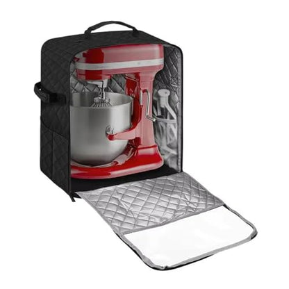 Vertical Mixer Protector, with Pockets, Fits 4.5QT-8QT Mixers for Machine Cover and Mixer Storage Bag - color: large