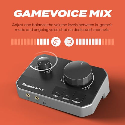 Sound Blaster G8 - Hi-Res Gaming USB DAC with Dual USB Audio Mixing and Fully Customizable Acoustic Engine and 10-Band EQ