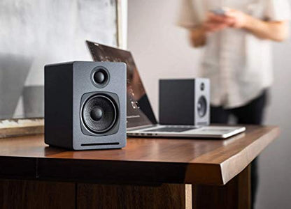 Audioengine A1 Wireless Computer Speakers – Bluetooth Desktop Speakers | for PC, Laptop, Gaming, Music and Home Office