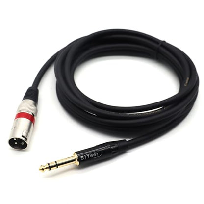 6.35TRS 1/4 Inch to XLR Male Interconnect Cable,XLR 3 Pin to Quarter inch Balanced Microphone Patch Cable (10Feet/3M) - color: 6.35TRS-XLRM, size: 3M/10FT