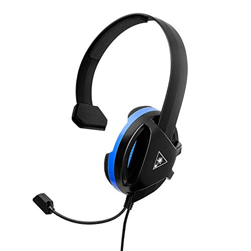 Turtle Beach Recon Chat PlayStation Headset – PS5, PS4, Xbox Series X, Xbox Series S, Xbox One, Mobile & PC with 3.5mm – Glasses Friendly, High-Sensitivity Mic, Black/Blue - color: Black
