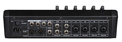 Professional Eight-Channel Audio Mixer with USB Interface, Bluetooth, and DSP Sound Effects - style: 8-Channel Mixer with Bluetooth & DSP Sound Effect