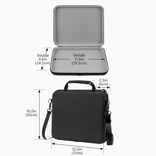 GEEKRIA Hard Shell Travel Case Compatible with Novation Launch Control XL 3, AlphaTheta SLAB MIDI Controller, Audio Mixer Carrying Bag (Dark Gray) - size: for Launch Control XL 3