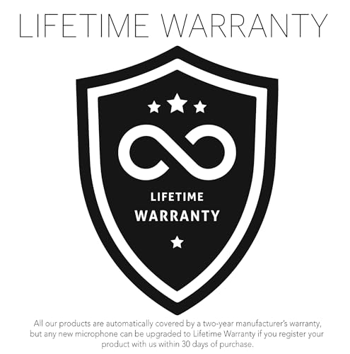 Podcast Professional Dynamic Mic for Podcast, Broadcast, Streaming, Gaming & VC - XLR Connection, No Phantom Power Required - Lifetime Microphone Warranty - Designed & Built in UK (Gold) | Supercardioid pickup pattern; No phantom power required