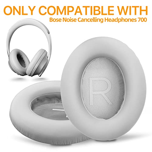 Replacement Ear Pads for Bose 700 NC700, Memory Foam, Gray - color: Gray
