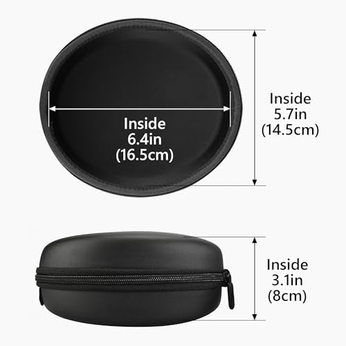 Geekria Shield Headphones Case Compatible with Skullcandy Crusher ANC/Evo/360, Hesh 3, Venue, Replacement Hard Shell Travel Carrying Bag with Cable Storage (Black)