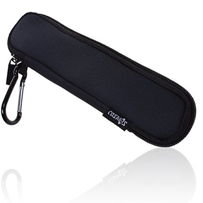Cosmos Neoprene Stylus Pen Pencil Case Pouch Compatible with Apple Pencil, Wacom Stylus, Fountain Pen, Ballpoint Pen, Stylus Touch Pen (Neoprene Soft Pencil Case with Carabiner) - color: Neoprene Pencil Case with Carabineer