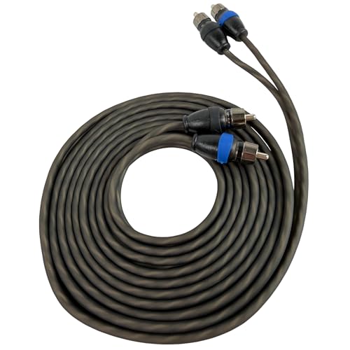 Sky High Car Audio 2 Channel Twisted 6 ft RCA Cables Coated 6' OFC - size: 6 Feet