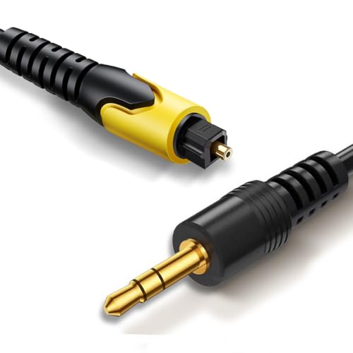192KHz DAC SPDIF Optical to 3.5mm AUX Speaker Audio Converter | Signal Only from TV Optical to AUX Speaker, Must Be Powered by Its USB Cable, TV Audio Output Format Must Set to PCM Stereo - color: Black