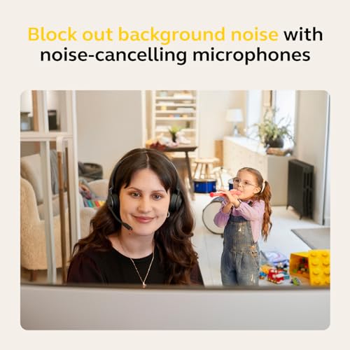 Jabra Engage 55 SE (Second Edition) Dual-Ear Wireless Headset w/Link 400 USB-C DECT Adapter – Noise-Cancelling Microphone, Extensive Range – Works with All UC Platforms Like Google Meet & Zoom, Black - size: USB-C Adapter, style: All Platforms