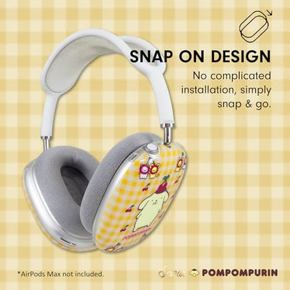 Sonix x Sanrio Protective Case for AirPods Max Headphones - Stylish TPU Hard Shell Ear Cup Covers | Old School Pompompurin - color: Old School Pompompurin