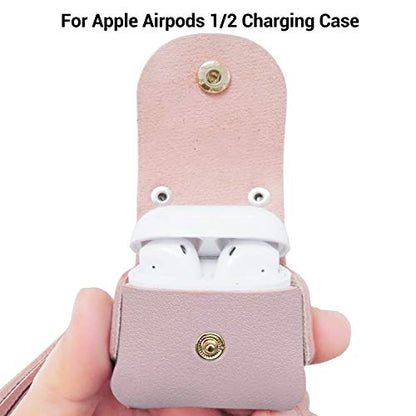 MODOS LOGICOS Charging Case Cover for Apple AirPods, PU Leather Case with Tassels - TaroPurple - color: TaroPurple(PU)