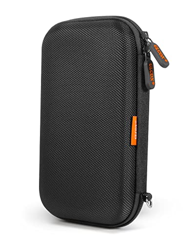 External Hard Drive Case, Shockproof EVA Travel Storage Bag - color: Black