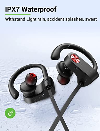 Bluetooth 5.3 Headphones, Wireless Sports In-Ear Earbuds IPX7 Waterproof