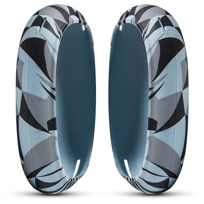 WC ShellZ Max - Protective Shell Covers for AirPods Max 1 & 2 | Made by Wicked Cushions | Made with Premium Silicone | Geo Grey - color: Geo Grey